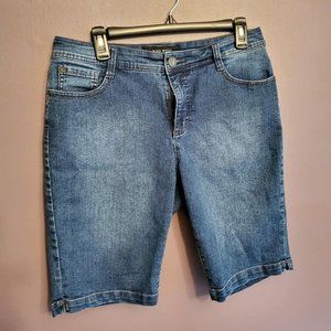 Nine West dark denim bermuda